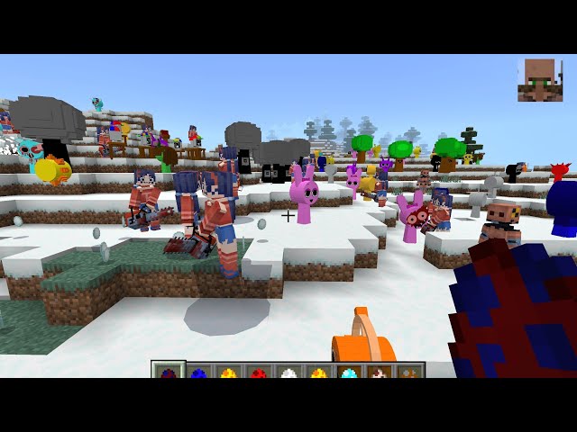 New Miside vs SPRUNKI Mod ADDON UPDATE in MINECRAFT PE