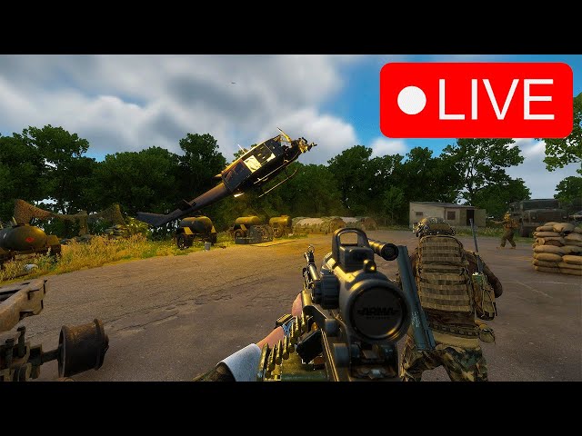 Getting Into Intense Firefights All Night- Arma Reforger Live