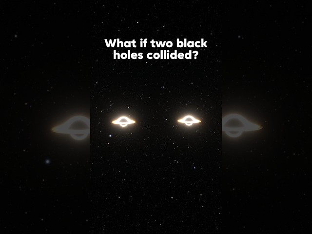 What if two black holes collided? #space #universe #spacesim