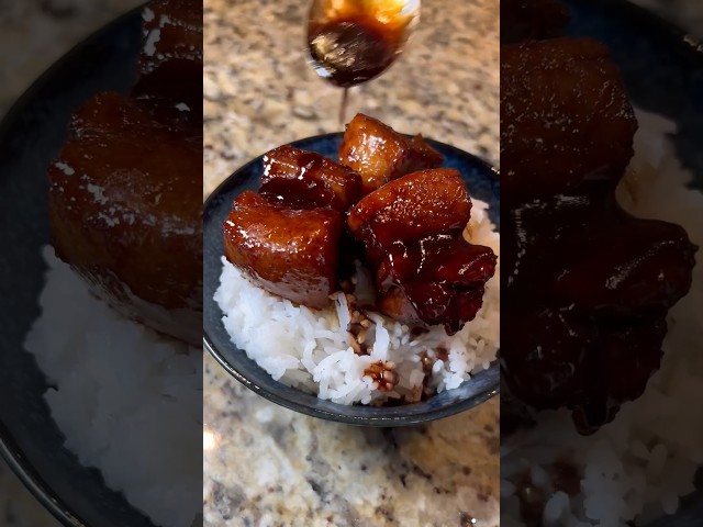 Chinese red braised pork belly ❤️