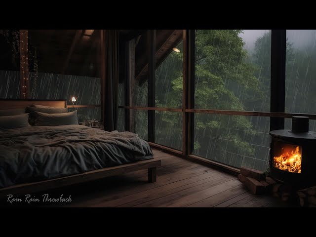 Relaxing Piano Music And Rain Sounds 🌧️🌿 Improve Your Sleep with Serene Rain Sounds in Cozy Bedroom