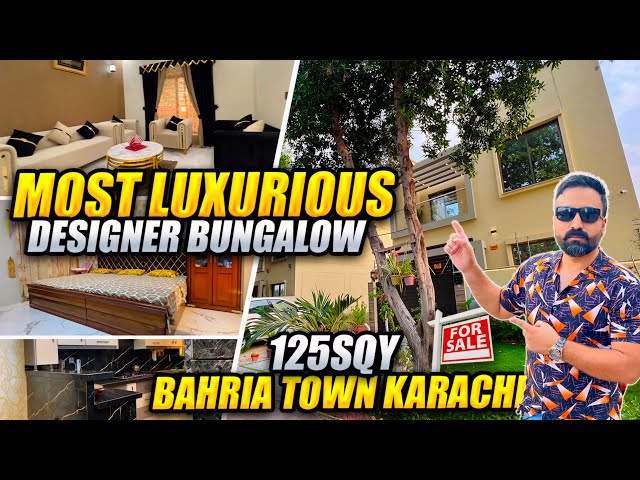 ULTRA-LUXURIOUS FURNISHED 125SQY VILLA | DREAM HOME TOUR | BAHRIA TOWN KARACHI | UNBELIEVABLE PRICE