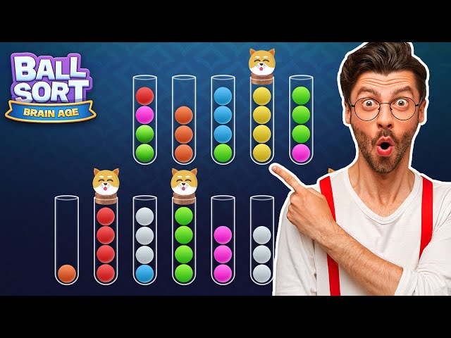 Sort Ball : Brain Age - A Fun and Relaxing Puzzle Game with Cute Pets