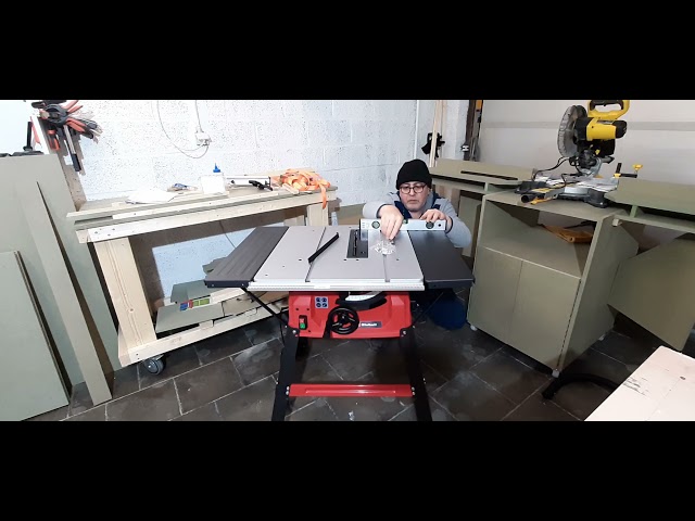 Install a new saw table  تركيب طاولة منشار