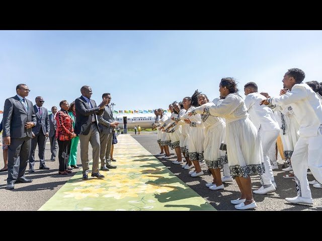 SEE WHAT HAPPENED AS PRESIDENT RUTO LANDS IN ETHIOPIA FOR AUC ELECTIONS!