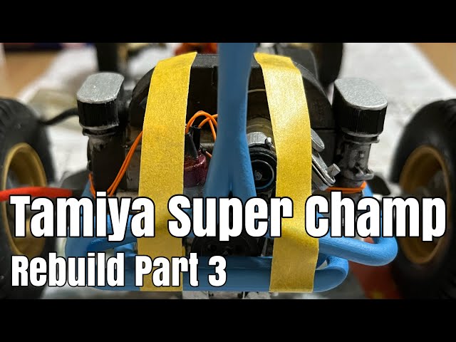 Rebuilding a Tamiya Super Champ / Fighting Buggy (Part 3): Rear Suspension, Engine, and Bumper