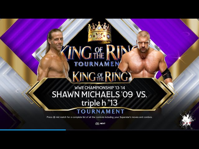 wwe 2k24 shawn michaels vs triple h wwe championship tournament finals