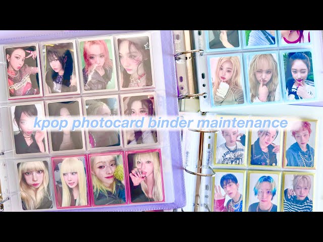 ☾ upgrading my aespa collection and new comeback setups !!! ☾ kpop photocard binder maintenance #4