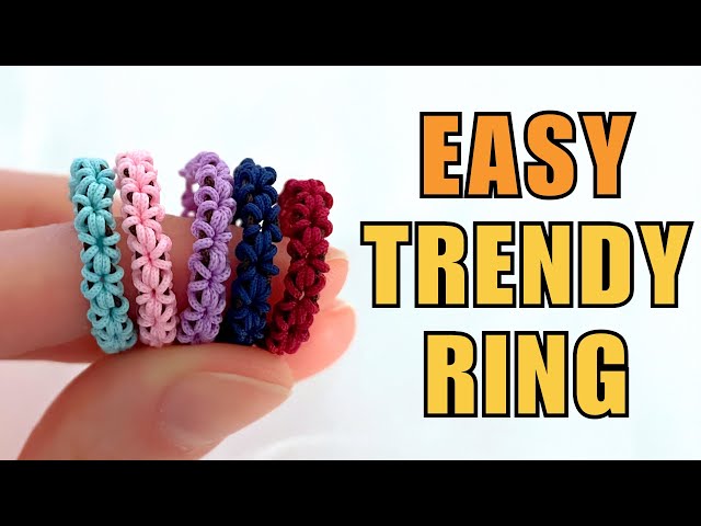 💍 Beginner-Friendly Macrame Ring Tutorial | Craft Your Own DIY Friendship Ring with String!