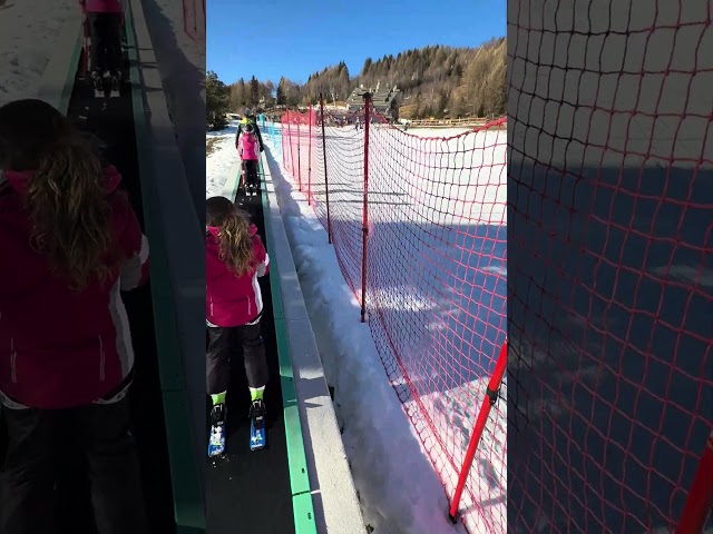 Ski baby lesson ⛷️ 👧 😅