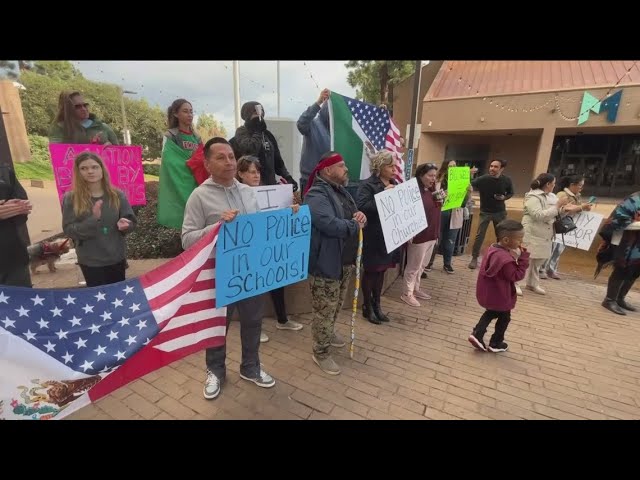 Rally against local cooperation with ICE in El Cajon amid deportation fears