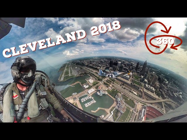 360 VR | Viper Demo & USAF Heritage Flight with P-51| Cleveland National Airshow