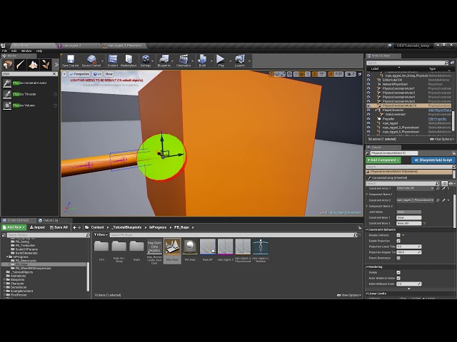 UE4 Connect Skeletal Mesh with object using Physics Constraints in Unreal Engine 4 Tutorial How To