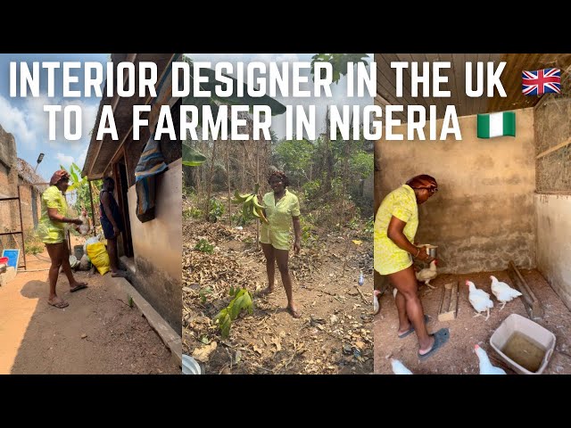 My mum has turned me into a full-on farmer in Nigeria 😢| Meet my other siblings in Nigeria 🇳🇬