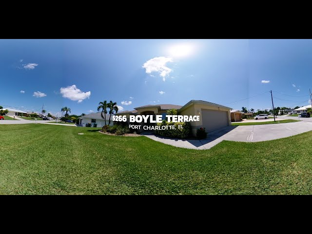 5266 Boyle Terrace, Port Charlotte FL 360 Video