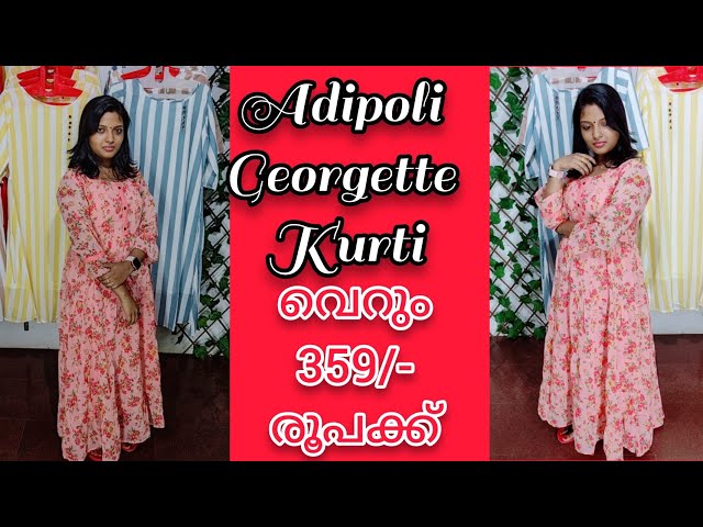 Adipoli Georgette Kurti just Rs.359