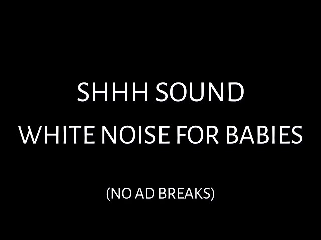 White Noise for Babies 🌙 Gentle Shhh Sound | 10 Hours of Deep Relaxation