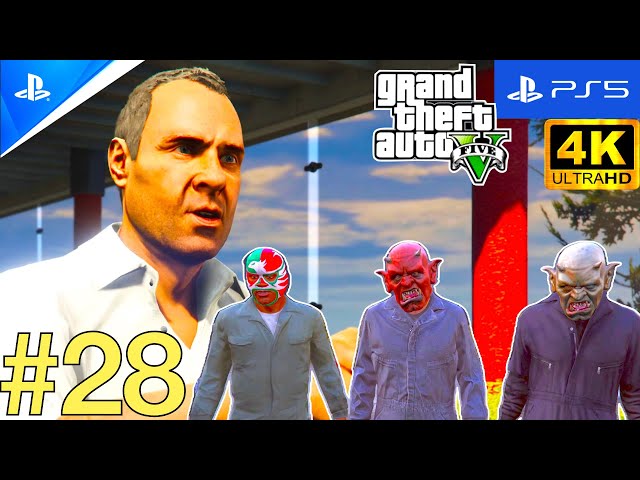 BLITZ PLAY Armoured Truck Robbery GTA V Gameplay Walkthrough Part 28 4K HDR 60FPS Ultra HD #new #ps