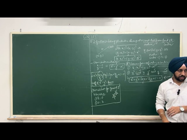 CONIC SECTIONS: CIRCLES, DEFINITION , EQUATION OF CIRCLE : IIT JEE/IIT JEE MOTIVATION