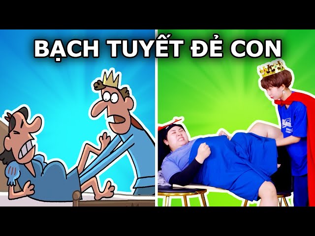 Khi Bà Bầu Bạch Tuyết Đẻ Con | Bắt Chước Hoạt Hình Cartoon Box | Woa Parody Vietnam