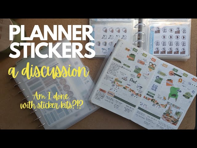 PLANNER STICKERS | A DISCUSSION | NO MORE KITS?