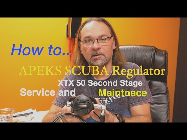 APEKS XTX 50 SCUBA REGULATOR SECOND STAGE SERVICE  AND MAINTENANCE SIDEMOUNT