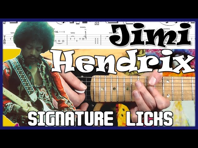 3 Jimi Hendrix Guitar Licks Lesson With Tabs, Technique & Theory