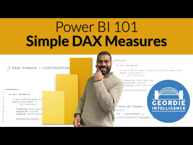 Power BI 101 - Back2Basics - Week 2 - Intro to DAX in Power BI Desktop