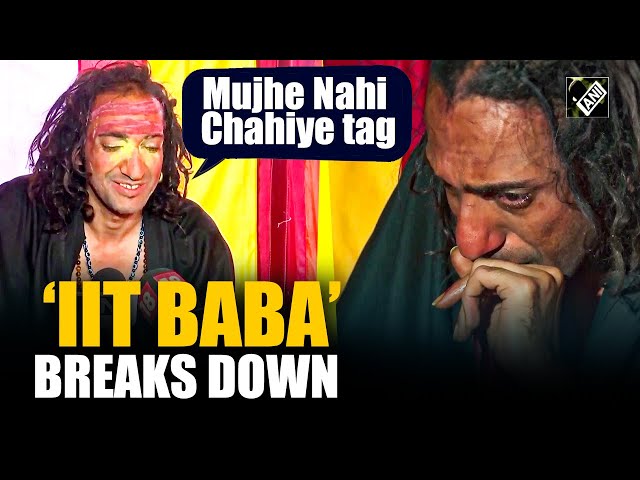 “Mujhe Nahi Chahiye Tag”:  Viral IIT Baba ‘breaks down’ mid interview | exclusive interview