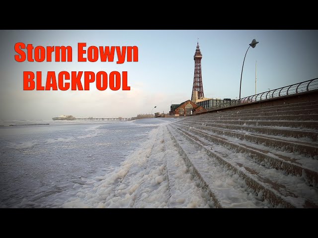 Storm Èowyn blows into Blackpool 💨🌊🌬️