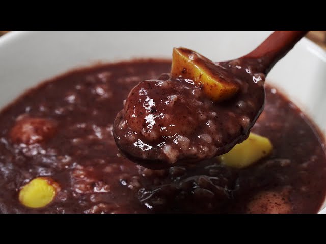 Red bean porridge.