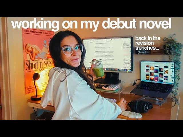 days in my life as a writer in REVISION 💗 cozy writing vlog + vooglam glasses!