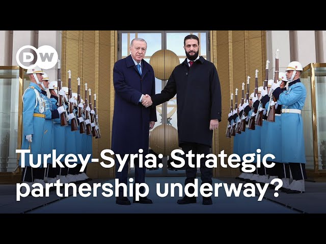 Why has Syria's new leader al-Sharaa pledged to work with Turkey's Erdogan? | DW News