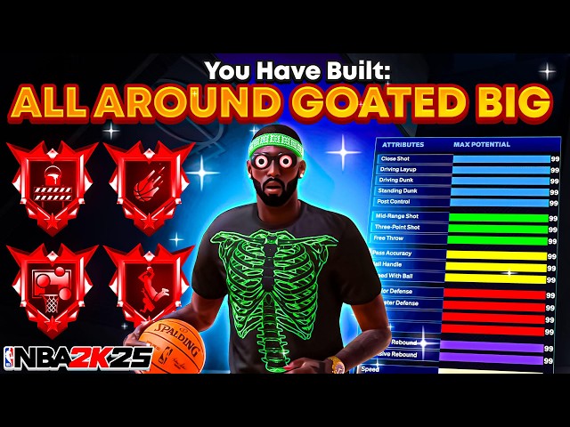 BEST GAME-BREAKING CENTER BUILD in NBA 2K25🔥This 7'3 BUILD is a DEMIGOD! Best Build 2k25