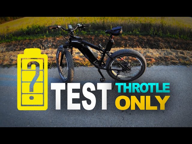 eMTB  throtle only battery test (Shengmilo MX02s)