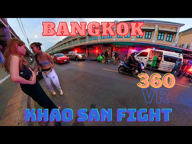 After 4 locals be@t a guy up on Khao San Road living him for de@d... 🌐 360VR BANGKOK 🇹🇭