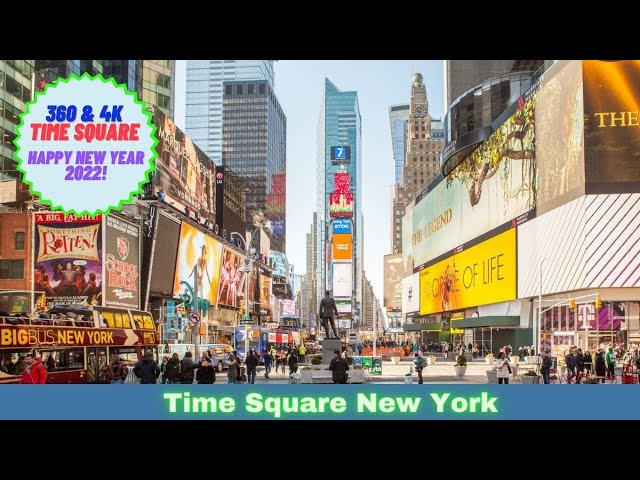 Times Square 360 Video! Happy New Year 2022! Time Square 4K! New York City Ball drop Cancelled?