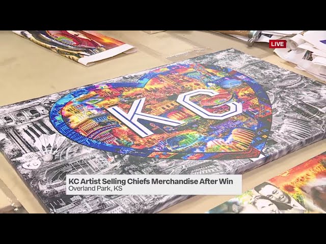 Kansas City artist selling Chiefs merchandise after Divisional Round win