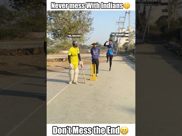 Don’t mess with Indian♥️(Wait for End💀) #shorts #cricket