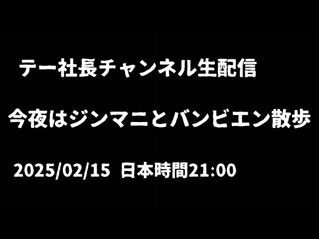 マラソン前夜🏃あのパリピの聖地バンビエンをジンマニと散策します。今夜は早めに終了予定