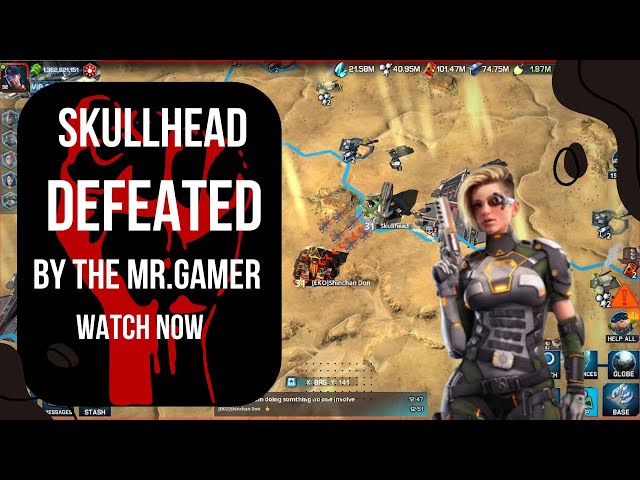 War Planet Online |  Skullhead Defeated By THE MR GAMER | Game Play