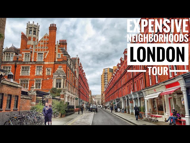 London Walk - Most Expensive Neighborhoods in London,Posh Streets & Central London Mansions [4K HDR]