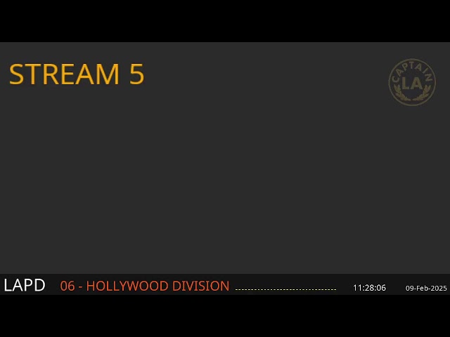 Stream 5 - LAPD Southeast Div (or major incidents) LIVE Scanner Feed - 08-Feb-2025 - Stream 5