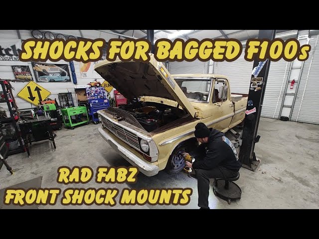 Rad Fabz Front Shock Mounts for Bagged F100s