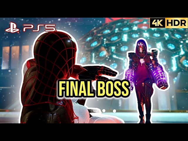 (PS5) Spider-Man: Miles Morales - Lucha contra el jefe final y final [4K 60FPS HDR].