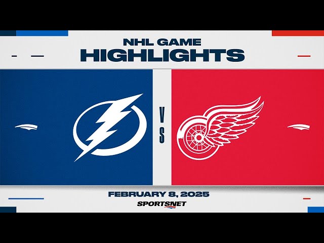 NHL Highlights | Lightning vs. Red Wings - February 8, 2025