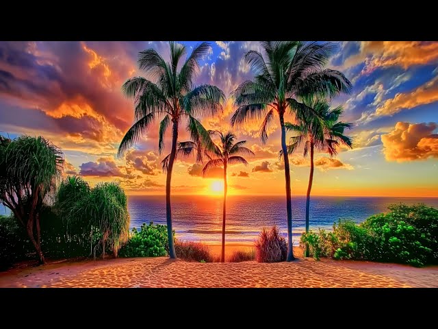 Romantic Sunset Ambience with Soothing Piano Music ️🎶️🎶️🎶 Refreshes the soul and relaxation 🌅