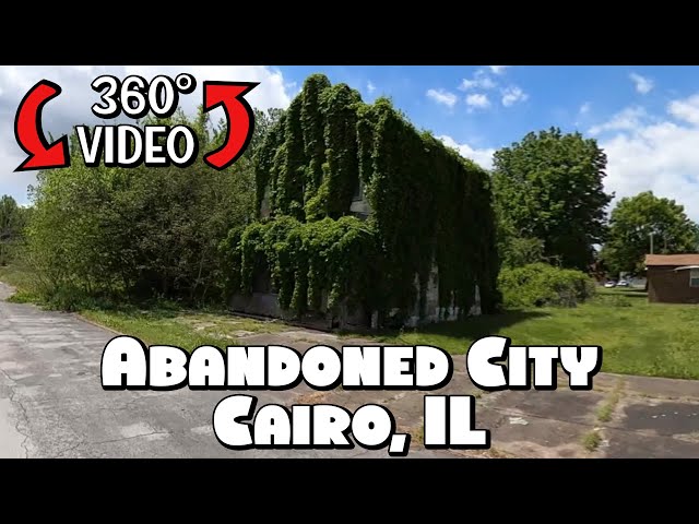 Driving Around Abandoned City Cairo, IL in 360° Video