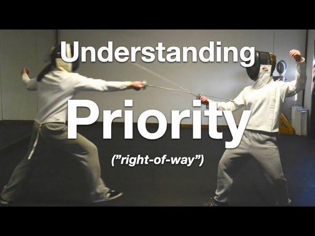 The Truth About Priority (Right Of Way) In Fencing