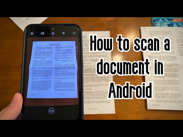 How to scan a document in Android